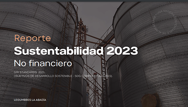 Reporte de Sustentabilidad 2023 de Legumbres La Abadía